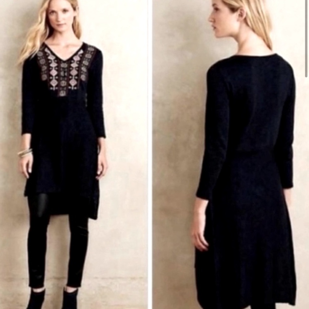 30-50%OFF BUNDLES Anthropologie cotton tunic shirtdress long sleeved shirt dress